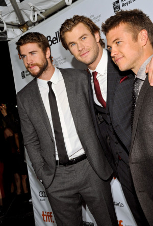 Liam-Hemsworth-Chris-Hemsworth-and-Luke-Hemsworth-Rush-premiere ...