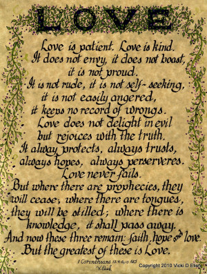 Pictures Gallery of love quotes bible