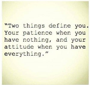 Things that define you...