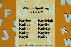 Kaylee is currently the 34th most popular baby girl name in the US ...