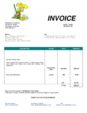 Services Invoice