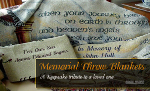memorial blankets embroidered