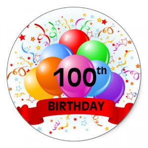 100th Birthday Balloon 100th Birthday Balloons