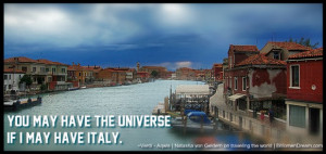 ... trip of a lifetime to the famous floating city of Venice, Italy