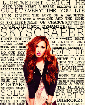 Showing Gallery For Demi Lovato Warrior Song Quotes