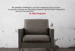 Home Sir Alex Ferguson Perch Quote Wall Sticker