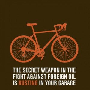 Secret weapon against foreign oil.. Bicycles