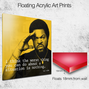 ice cube quote square wall art
