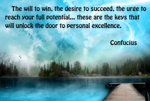 ... the keys that will unlock the door to personal excellence.