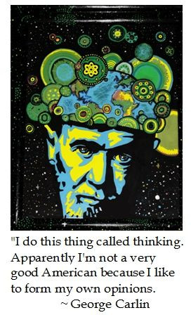 George Carlin on thinking #quotesThinking Quotes