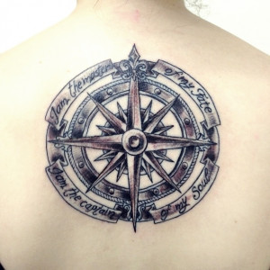 Displaying (20) Gallery Images For Invictus Compass Tattoo...