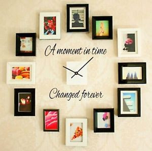 MOMENT-IN-TIME-CHANGED-FOREVER-Wall-Art-Decal-Quote-Words-Lettering ...