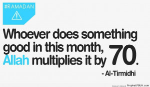 Ramadan Good Deeds (Prophet Muhammad ï·º Quote) - Hadith -Picture ...