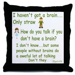 Dorothy and Scarecrow Quote Throw Pillow > Wizard of Oz Quote > The ...