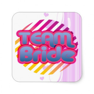 zazzle.co.ukFunny Bachelorette Party Gift Bride Square Sticker ...