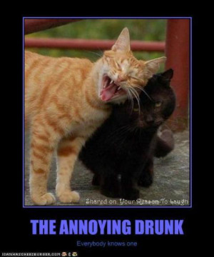 The annoying drunk every friend has one