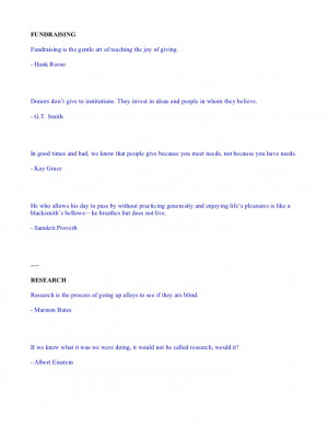 Fundraising Quotes
