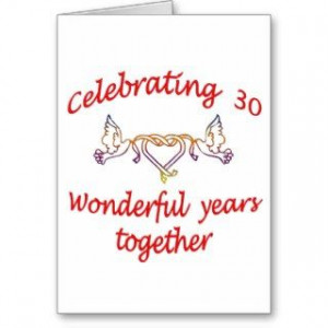 30 Years Wedding Anniversary Symbol