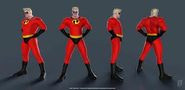 picture of every perspective of Mr. Incredible