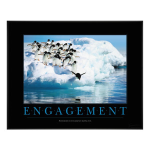 Engagement Penguins Motivational Poster