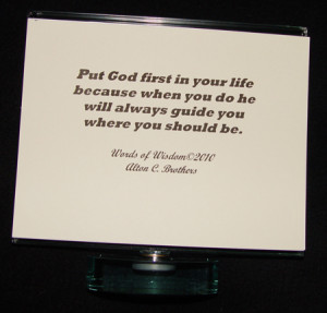 put god first quotes