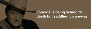 John Wayne Courage film Western Movie Quotes wall arts customized ...