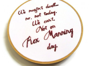 Rex Manning Hand Embroidery Hoop Art - Cult Movie Art - Empire Records ...