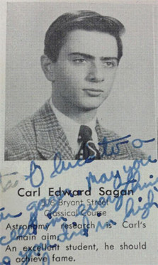 Carl Sagan Do I Look High Carl sagan's senior high