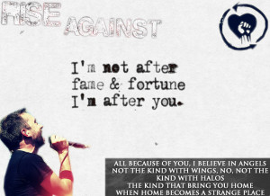 Rise Against lyrics and Tim McIlrath wallpaper by EchelonMars14