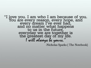 dream, hope, i love you, love, nicholas sparks - inspiring picture on ...