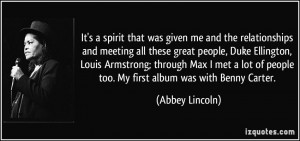 More Abbey Lincoln Quotes