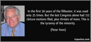 In the first 50 years of the filibuster, it was used only 35 times ...