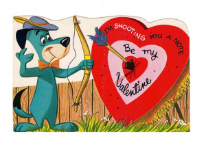 Huckleberry Hound vintage valentine. 1960's Funny Valentine, Dogs ...