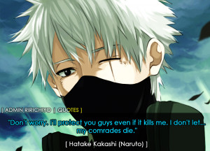 hatake kakashi quote anime animeman copyninja hatake hatakekakashi ...