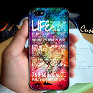 iphone case quote life quotes iphone 4s case case cover for case our ...