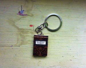 Hamlet mini book keychain