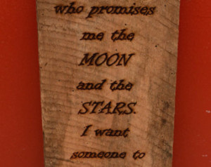 Relationship quote engraved on barnwood-