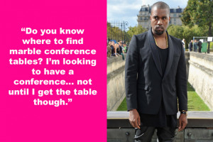 course this word vomit spewed from the holier-than-thou mouth of Kanye ...