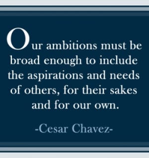 Chavez our ambitions must be strong enough
