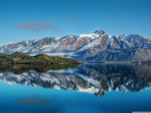Snow, Lake, Blue sky, Relax wallpapers and images