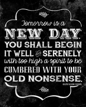 Tomorrow, a New Day
