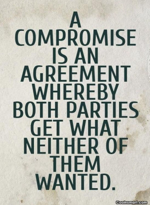 Funny compromise quote
