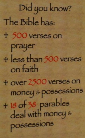... Money. Possessions. A vocation. And many more blessings that aren't