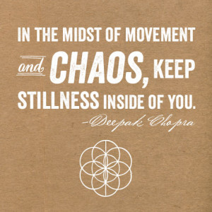 Quote of the Day {In the midst of chaos}
