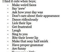 Find It Cute When Boys