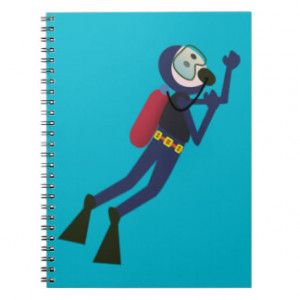 funny_scuba_diving_diver_tank_and_mask_scuba_gear_notebook ...