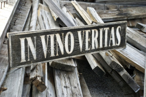 IN VINO VERITAS sign made from reclaimed by KingstonCreations1500