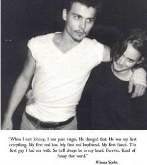 love quote text forever johnny depp winona ryder eternal first love ...