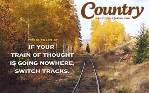 Country Photography Quotes Scenic railroad tracks near