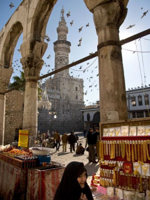 ... wares outside the Umayyad Mosque in Damascus for hundreds of years